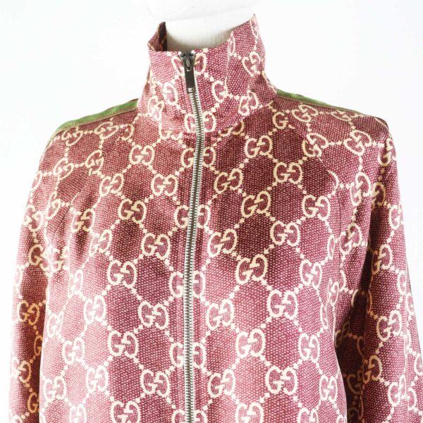 GUCCI 625007 Outer: 100% silk, part: 53% rayon, part: 35% cotton, part: 12% polyester Bordeaux Beige Women S Used | Luna Bags