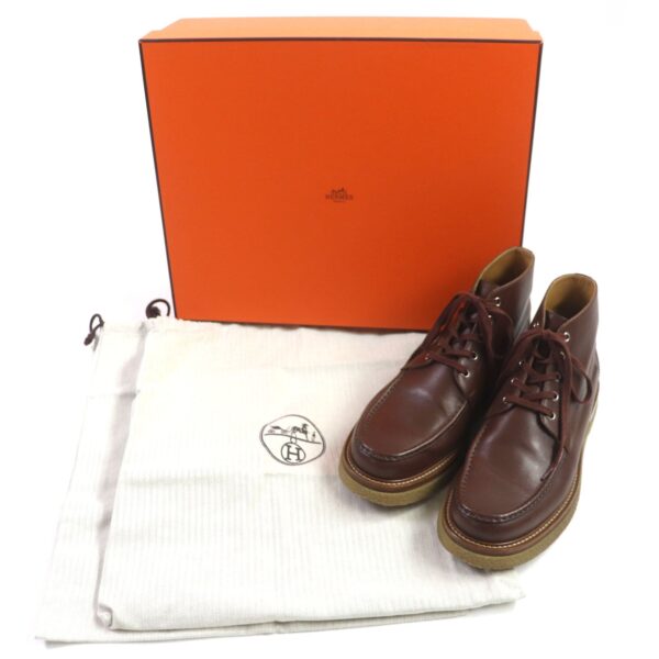 HERMES Ankle boots leather Brown Denver No description | Luna Bags