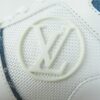 LOUIS VUITTON sneakers leather White Indigo Blue Run away line 37 | Luna Bags - Image 5
