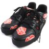 LOUIS VUITTON sneakers Main: Leather Black red LV trainer line mens 6 Used | Luna Bags - Image 13