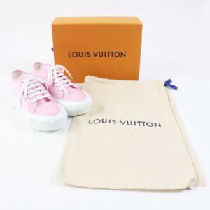 LOUIS VUITTON sneakers leather pink squad line 36.5 | Luna Bags