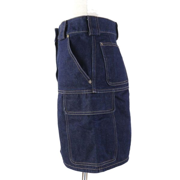 LOUIS VUITTON skirt cotton Indigo blue 36 | Luna Bags