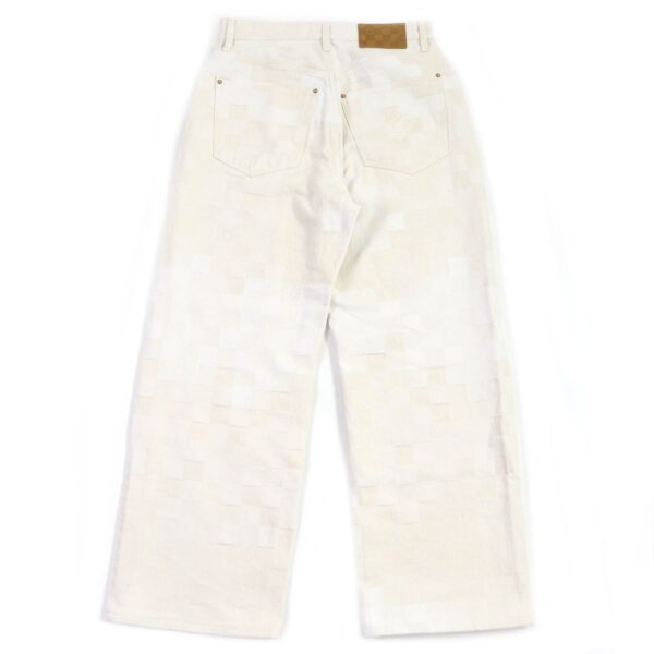 LOUIS VUITTON Denim pants 1AFQGH cotton Ecru 30 | Luna Bags