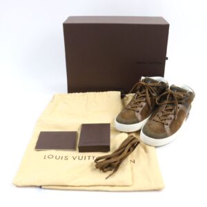 LOUIS VUITTON sneakers Suede leather Brown type 6 | Luna Bags