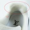 LOUIS VUITTON sneakers 1AC2A9 Denim, Leather White black LV Trainer Line 36.5 | Luna Bags - Image 9
