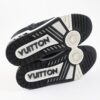 LOUIS VUITTON sneakers 1AC2A9 Denim, Leather White black LV Trainer Line 36.5 | Luna Bags - Image 3