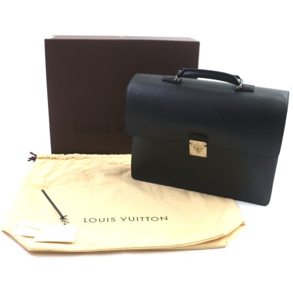 LOUIS VUITTON Briefcase M31042 Taiga black Robusto 2 Taiga Aldwaz | Luna Bags