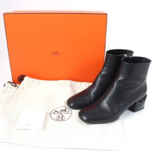 HERMES Ankle boots Main: Leather black Women 36 Used | Luna Bags