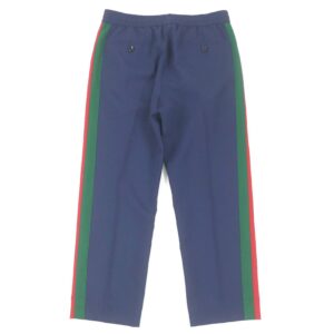 GUCCI Pants 493714 Outer: 83% wool, Outer: 17% mohair, Lining: 100% cotton Navy mens 44 Used | Luna Bags
