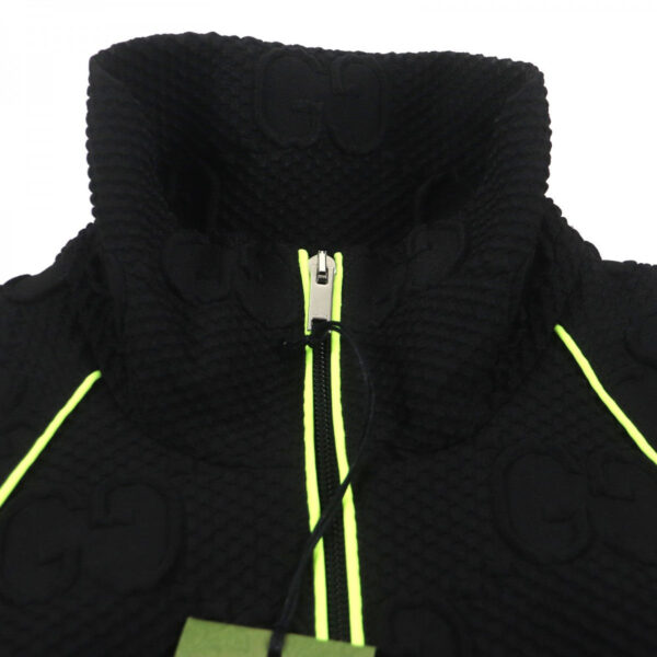 GUCCI Track jacket 724491 polyester Black Lime S | Luna Bags