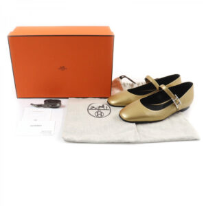 HERMES Ballet shoes leather Dore Jane 37.5 | Luna Bags