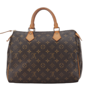 LOUIS VUITTON SPEEDY 30 (M41526) MONOGRAM CANVAS GOLD HARDWARE WITH LOCK AND KEYS, NO DUST COVER | Luna Bags