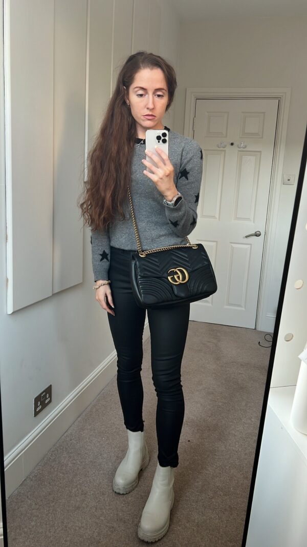Gucci GG Black Marmont Medium Shoulder Bag (RRP £2,340) | Luna Bags