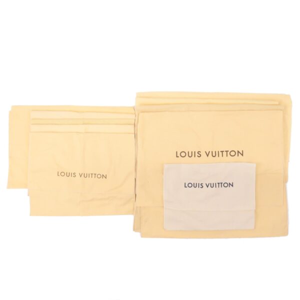Louis Vuitton Set of 10 Dust Bag Flap Style Beige | Luna Bags