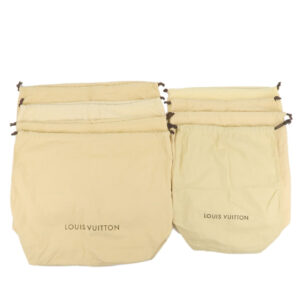 Louis Vuitton Set of 8 Dust Bag Draw String Beige | Luna Bags