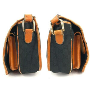 Gucci Black Guccissima Print 1955 Horse-bit Messenger | Luna Bags