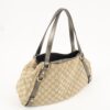 GUCCI Abbey GG Canvas Leather Tote Hand Bag Beige 130736 | Luna Bags - Image 4