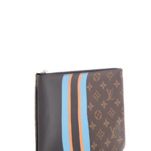 Louis Vuitton Monogram Stripe Pouchette Plate MM | Luna Bags