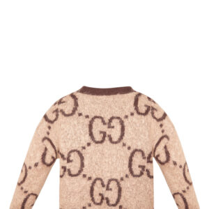 GUCCI GG Mohair Cardigan Brown GG | Luna Bags