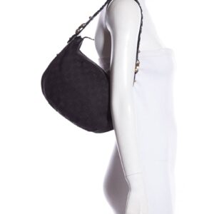 Gucci Vintage Black Monogram Hobo | Luna Bags
