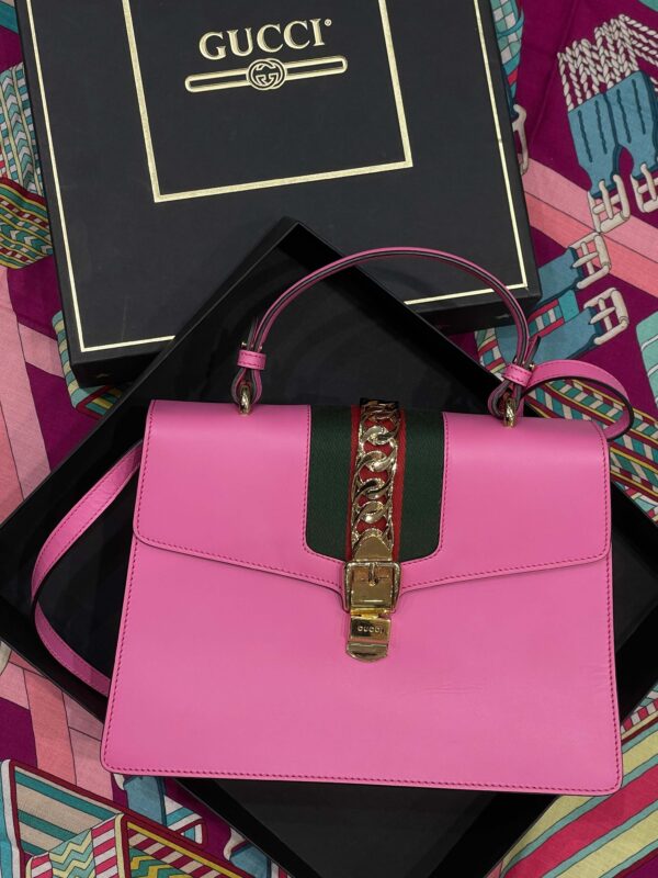 Gucci - Sac Sylvie GM rose | Luna Bags