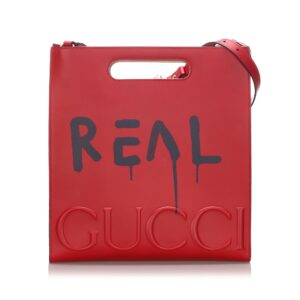 Gucci Red Calf Leather GucciGhost Tote Italy | Luna Bags