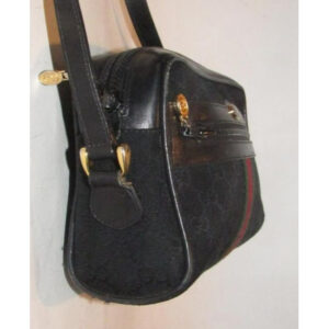 Gucci Ophidia Shoulder Guccissima Canvasleather Crossbodyshoulder With Stripe Black Logo Printred An | Luna Bags