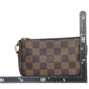 LOUIS VUITTON Pouch N58009 Damier canvas Brown Mini Pochette Accessoires | Luna Bags