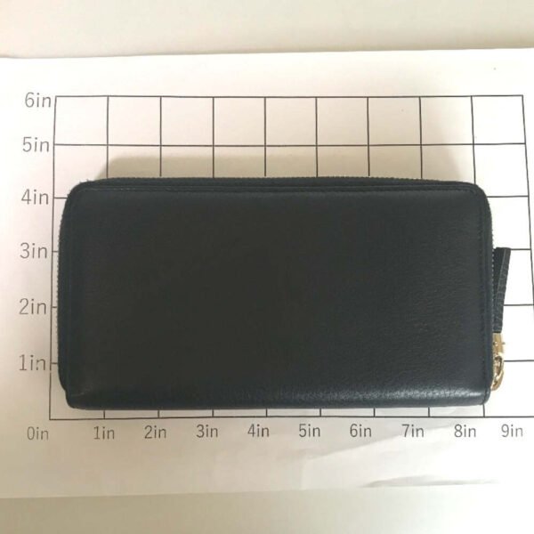GUCCI Long Wallet Purse 308004 0359 leather black Round zip Soho Women Used | Luna Bags