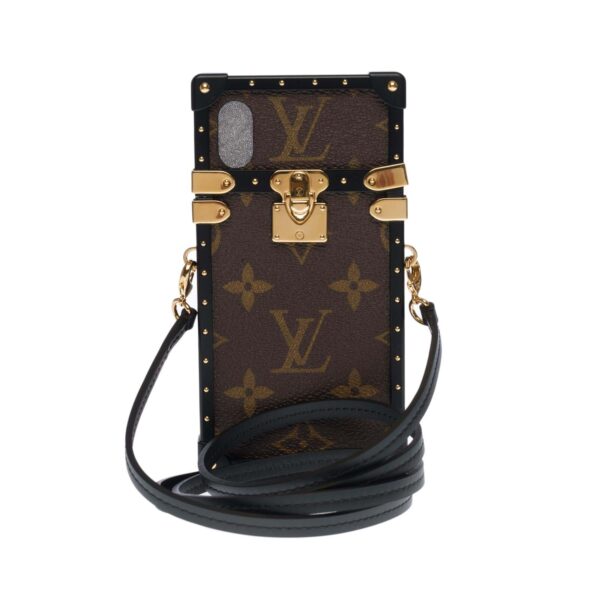 LOUIS VUITTON Beautiful EyeTrunk iPhone X case in brown monogram coated canvas | Luna Bags