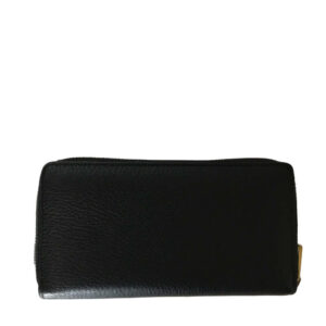 GUCCI Long Wallet Purse 496317 0959 leather black Round zip Sherry line mens(Unisex) Used | Luna Bags