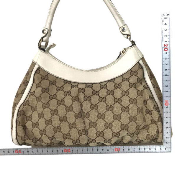 GUCCI Handbag 190525 0010 13 GG canvas Beige white Sling bag Abbey Women Used | Luna Bags