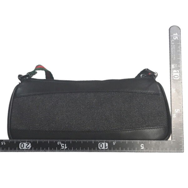 GUCCI Accessory pouch 92820 002404 canvas black Handbag Sherry line Women Secondhand | Luna Bags