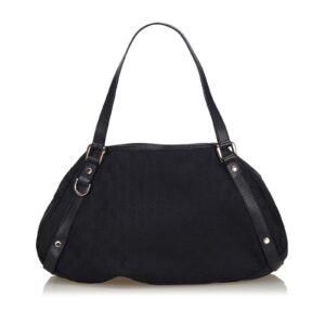 Gucci Black Canvas Fabric GG Pelham Tote Bag ITALY | Luna Bags