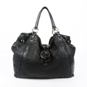 Gucci Bag G Wave Black Leather Tote | Luna Bags