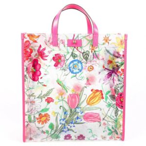 Gucci Bag Flora Multicolor Vinyl Tote | Luna Bags