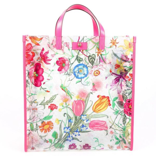Gucci Bag Flora Multicolor Vinyl Tote | Luna Bags