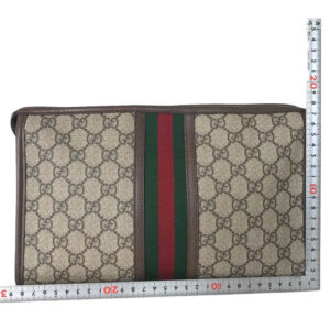 GUCCI Clutch bag 598234 493075 GG Supreme Canvas beige business bag Ofidia mens Secondhand | Luna Bags