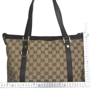 GUCCI Tote Bag 141470 213317 GG canvas Beige brown Handbag Abbey Women Used | Luna Bags