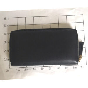 GUCCI Long Wallet Purse 80804 0416 leather black Round zip Soho Interlocking Women Secondhand | Luna Bags