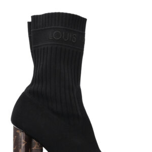 LOUIS VUITTON Silhouette Ankel Boot Black | Luna Bags