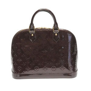 LOUIS VUITTON Handbag M91611 Monogram Vernis wine-red Vernis Alma PM | Luna Bags