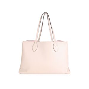 LOUIS VUITTON Greige Grained Calf Leather Lockme Shopper | Luna Bags