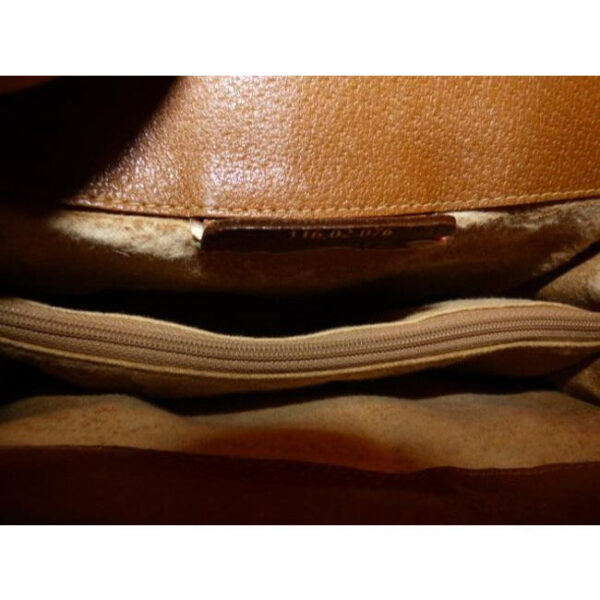 Gucci Vintage Purses Ivory Coated Canvas With Camel Large G Logo Leather | Luna Bags