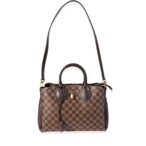 LOUIS VUITTON Damier Ebene & Purple Python Normandy Bag | Luna Bags