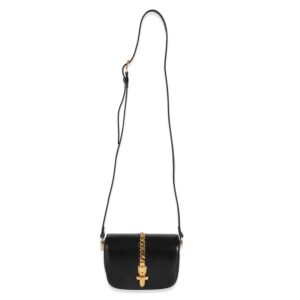 GUCCI Black Leather Sylvie 1969 Mini Bag | Luna Bags