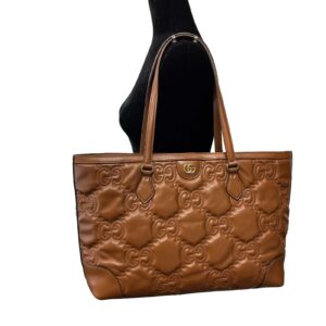 GUCCI - NEW Embossed GG Matelasse Brown Shoulder Tote | Luna Bags
