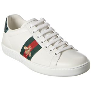 Gucci Ace Embroidered Leather Sneaker | Luna Bags