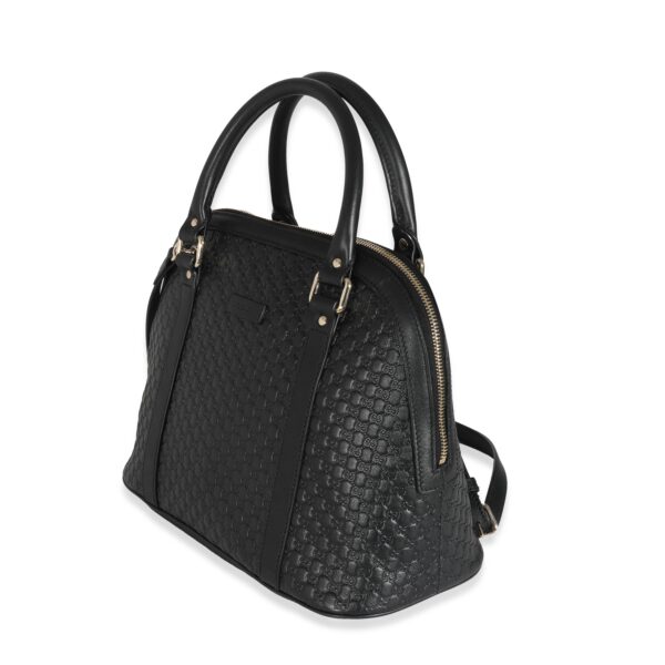 Gucci Black Microguccissima Medium Dome Satchel | Luna Bags
