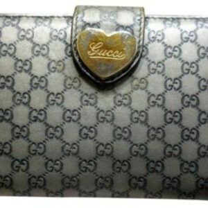 Gucci Microguccissima Silver Leather XL Continenta | Luna Bags